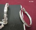 Earrings Silver CZ Bali Earrings